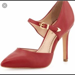 POUR LA VICTOIRE Cecilia Napa Mary Jane Pump Red